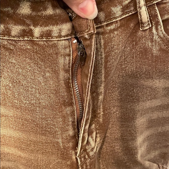 💸💸💸BOGOHO 💸💸💸Distressed Tan Women's Jeans-10 - Picture 9 of 10